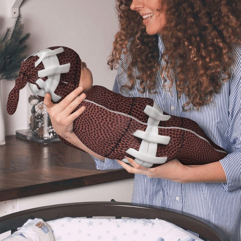 Figtihw Football Swaddle Blankets Newborn Receiving Blanket Baby Swaddle Wrap Soft Sleeping Sack for Baby Girls Boys - Image 4